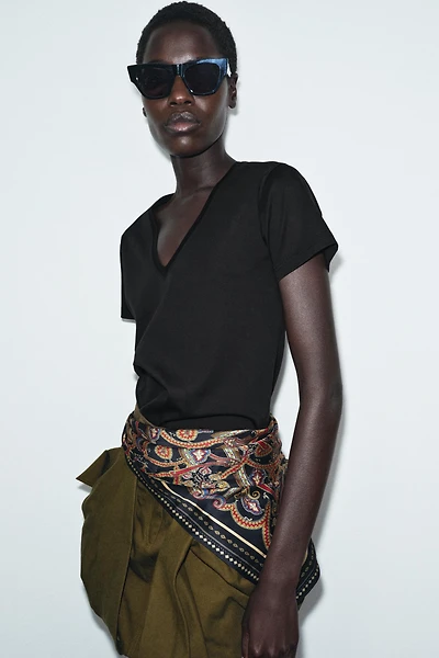 PRINTED SCARF BELT