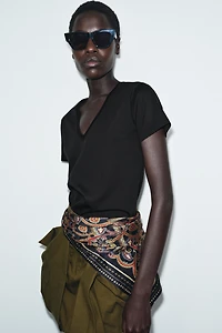 PRINTED SCARF BELT
