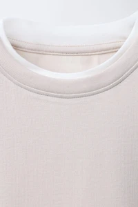 DOUBLE T-SHIRT WITH MODAL