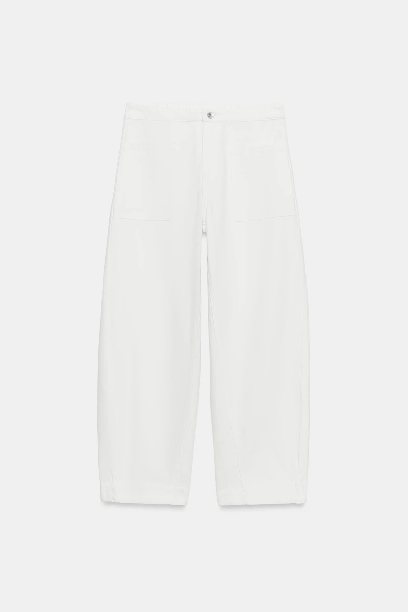 PANTALON DENIM BARREL POCHES ZW COLLECTION