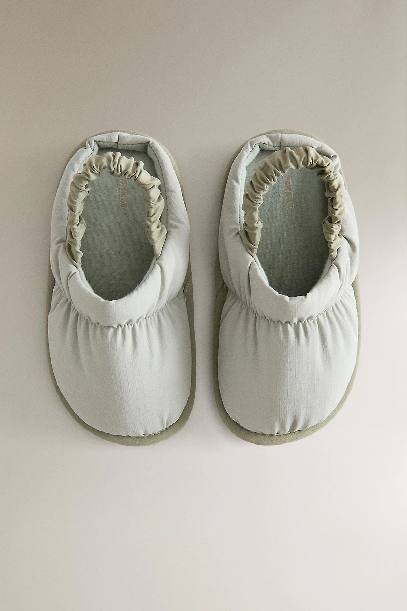 KIDS FABRIC SLIPPERS