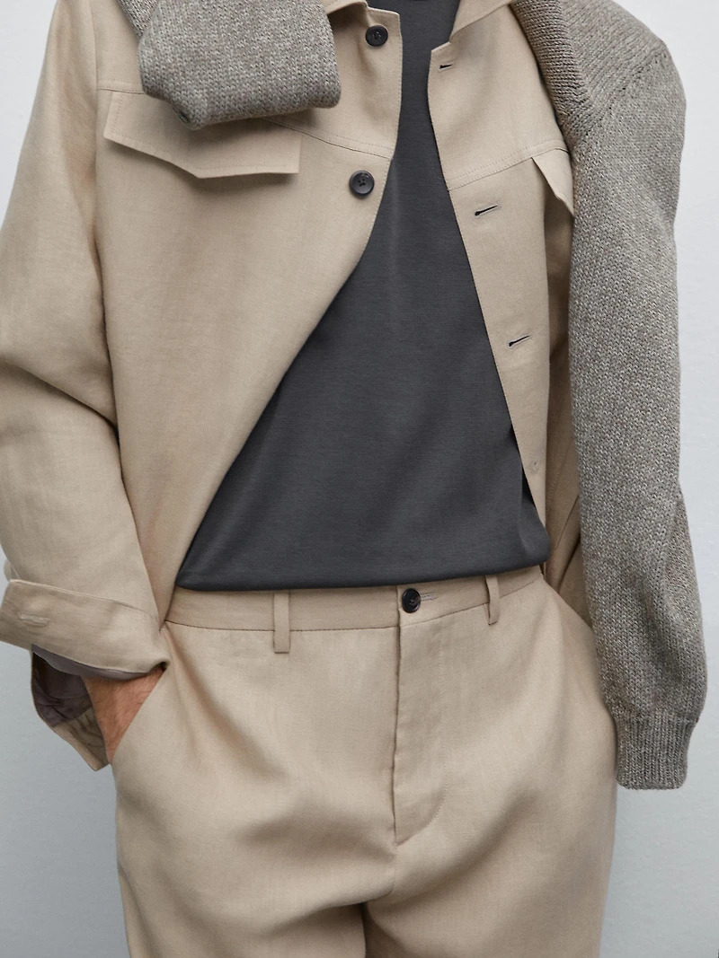 Flowing linen trousers