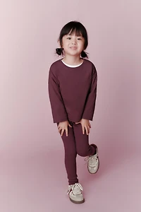 LEGGING CÔTELÉ À ÉTIQUETTE