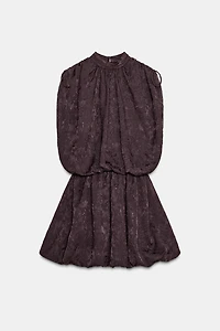 ROBE MINI VOLUME JACQUARD