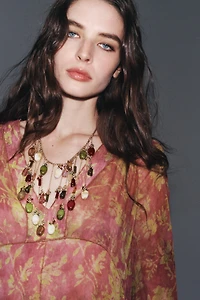 STONE WATERFALL NECKLACE