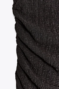 TEXTURED HALTER LONG DRESS