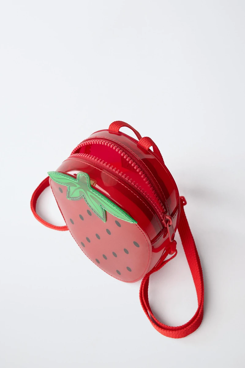 STRAWBERRY VINYL BACKPACK
