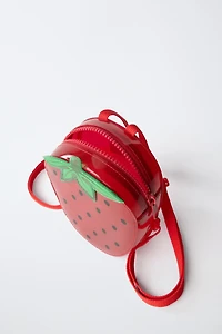 STRAWBERRY VINYL BACKPACK