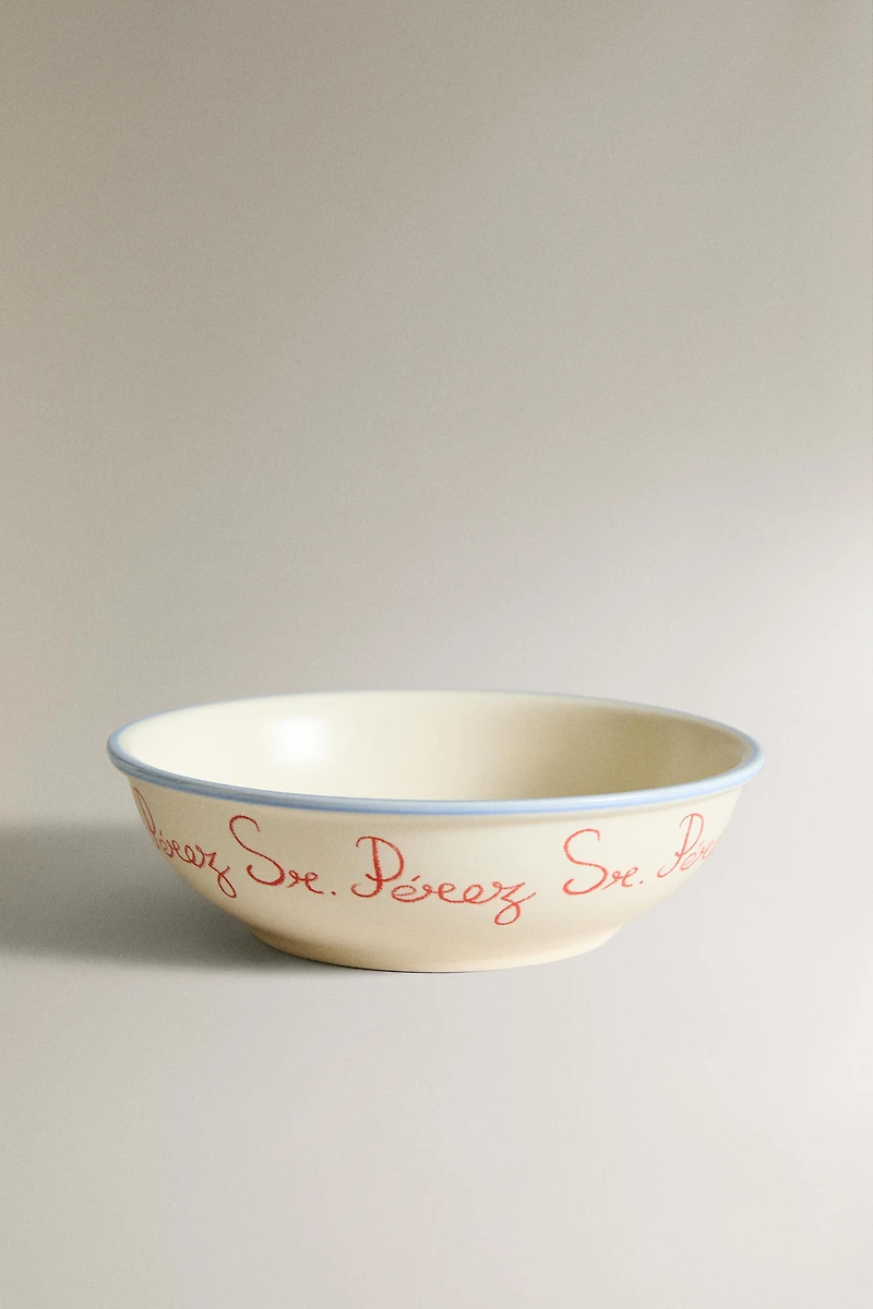 BOL EN CÉRAMIQUE ENFANT SOURIS PÉREZ