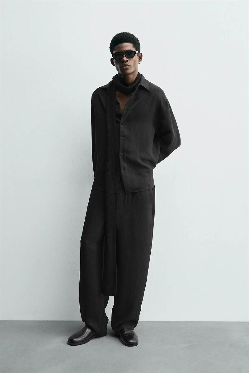 STRIPED JACQUARD SHIRT