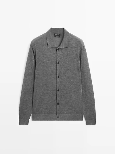 100% cashmere knit cardigan