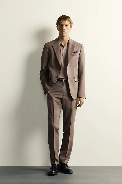 VESTE DE COSTUME STRUCTURÉE EN LAINE