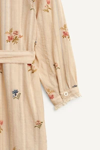 LIMITED EDITION FLORAL PRINT SHIRT DRESS