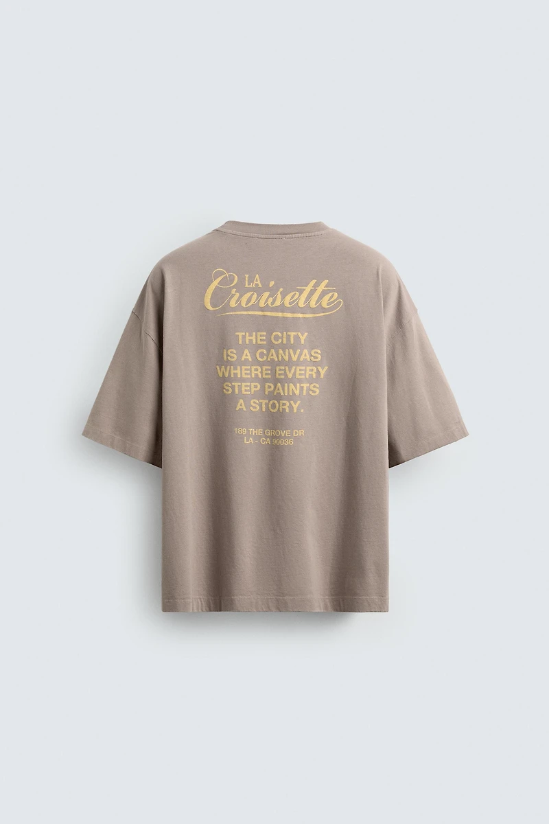PRINTED TEXT T-SHIRT