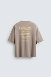 PRINTED TEXT T-SHIRT