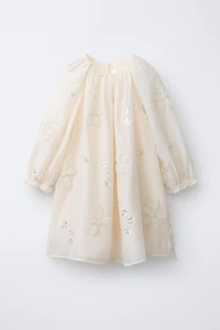 BEADED FLORAL DRESS