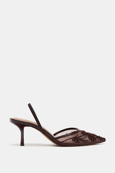 MESH SPARKLY HEELS