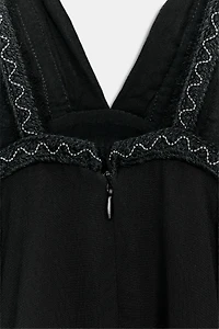 ZW COLLECTION EMBROIDERED BEADED DRESS