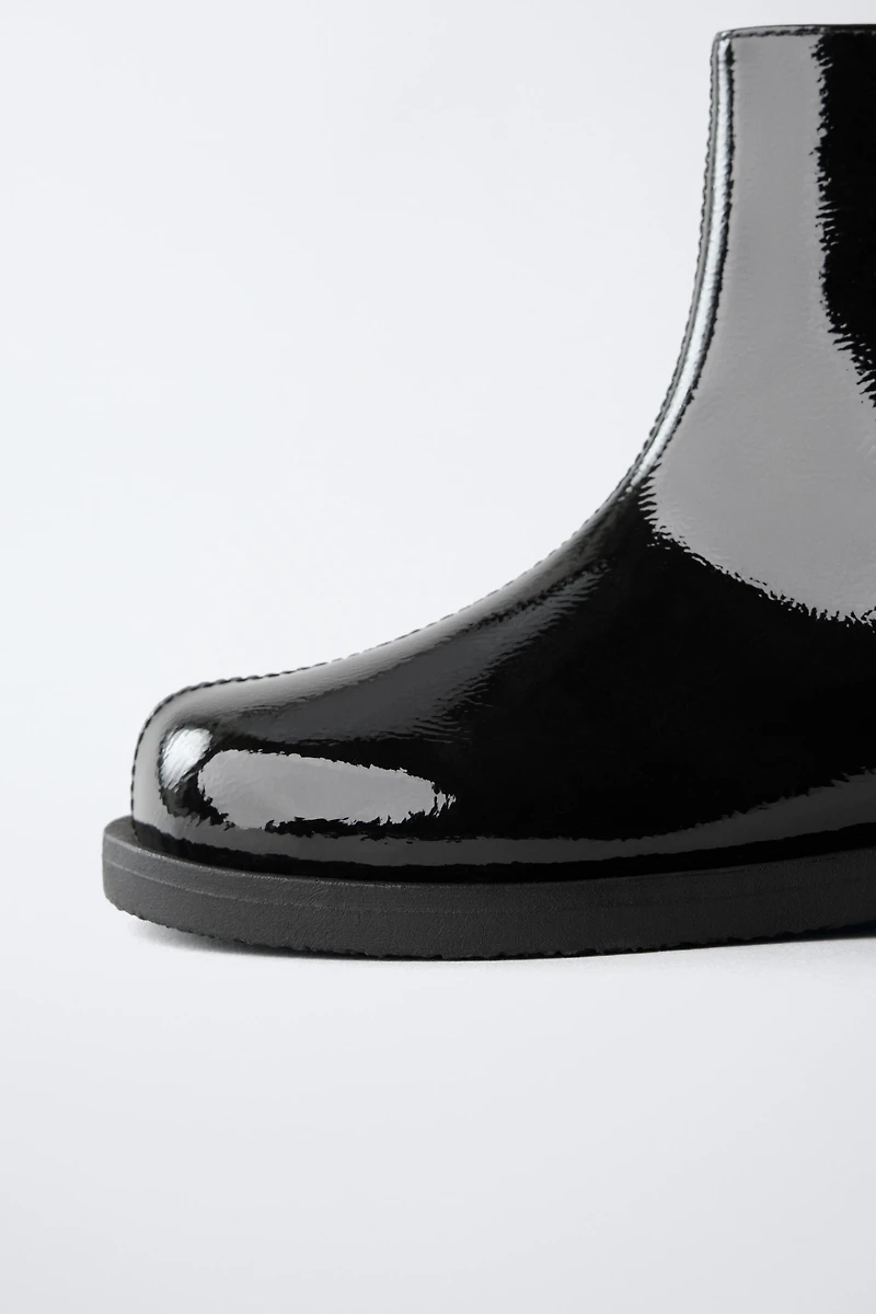 PATENT FINISH BOOTS