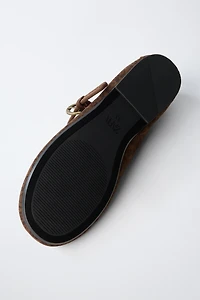 ANIMAL PRINT BALLET FLATS