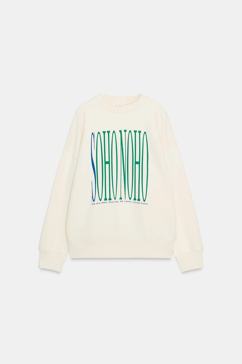 TEXT SWEATSHIRT