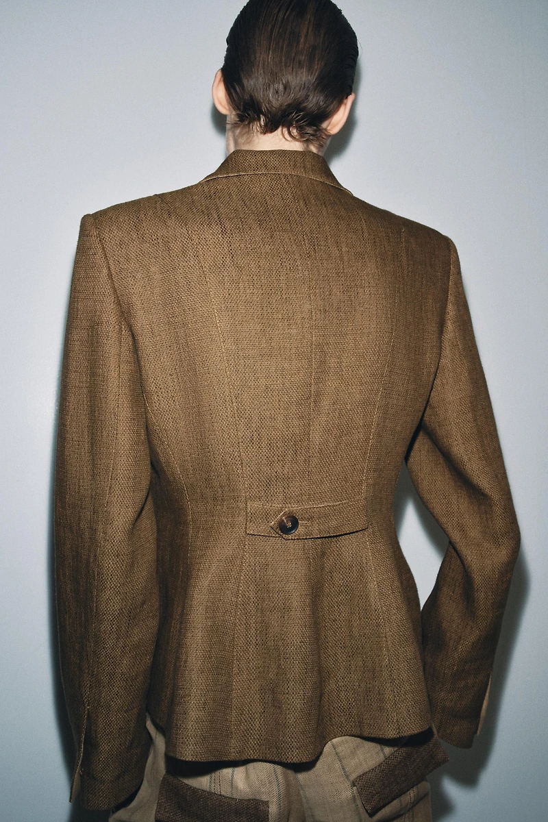ZW COLLECTION LINEN BLEND BLAZER