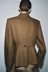 ZW COLLECTION LINEN BLEND BLAZER