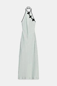 MIDI JACQUARD FROG FASTENING DRESS