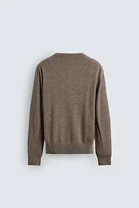 WOOL BLEND HENLEY JUMPER