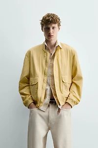 REGULAR FIT TECHNICAL BOMBER JACKET