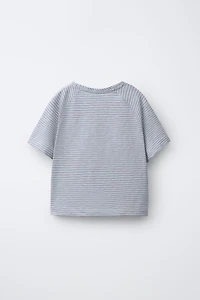 STRIPED RAGLAN SLEEVE T-SHIRT