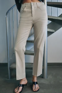 ZW COLLECTION MID-RISE CROPPED FLARE JEANS