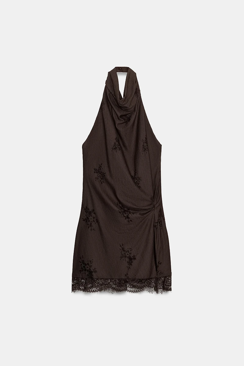 HALTER LINGERIE STYLE DRESS