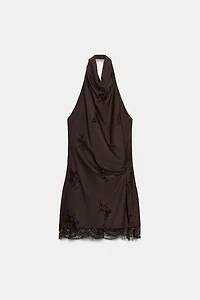 HALTER LINGERIE STYLE DRESS