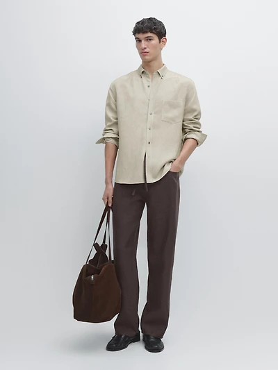 Flowing shirt with pocket