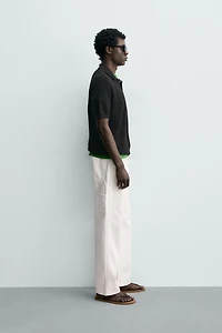 REGULAR FIT TEXTURED KNIT POLO