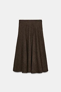 JUPE CAPE AVEC LAINE PIED-DE-COQ ZW COLLECTION