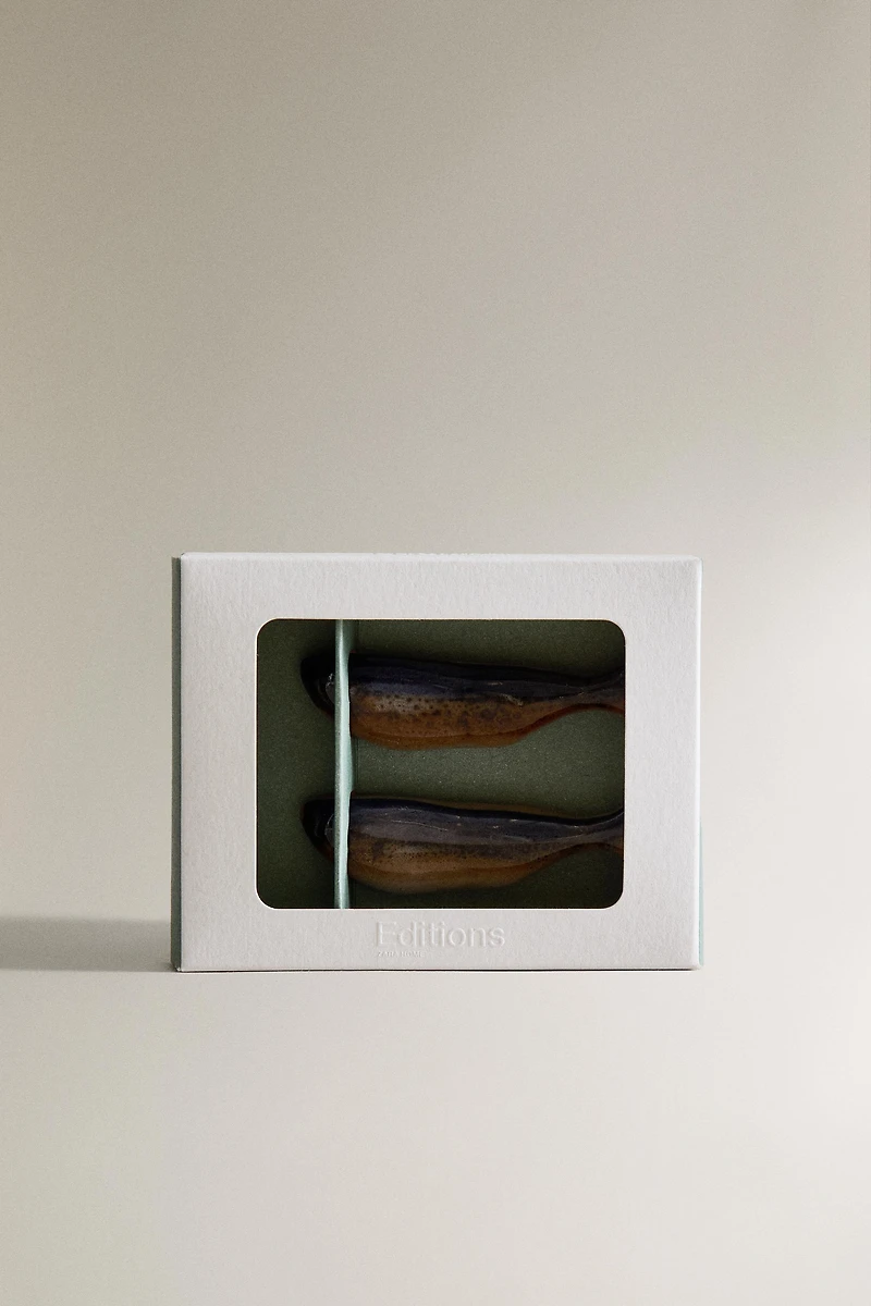 LOT PORTE-PIQUES CÉRAMIQUE POISSON (LOT DE 2