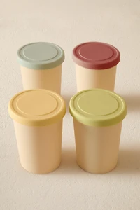 SET OF SILICONE ICE CREAM CONTAINERS (SET OF 4)