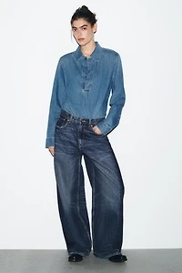 TRF HIGH-WAIST BALLOON OVERSIZE JEANS