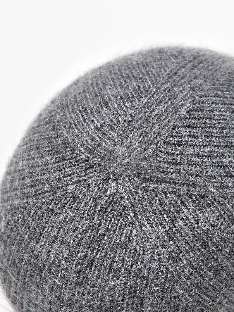 100% cashmere knit beanie