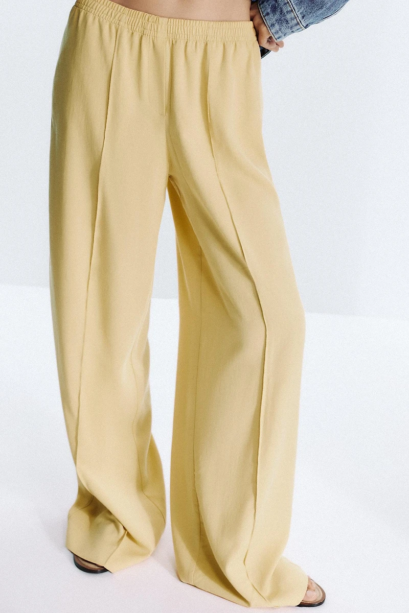 WIDE LEG SEAM PANTS