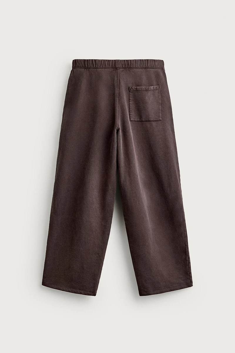 RELAXED FIT WASHED SWEATPANTS