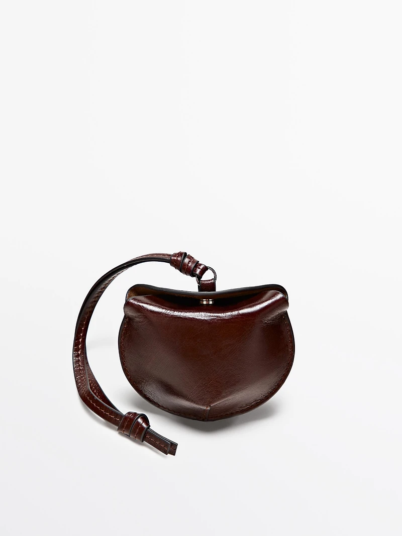 Étui pliable AirPods en cuir nappa