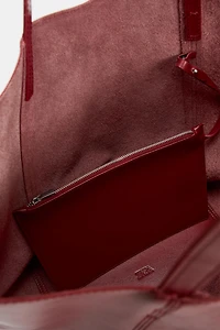 LEATHER SHOPPER BAG