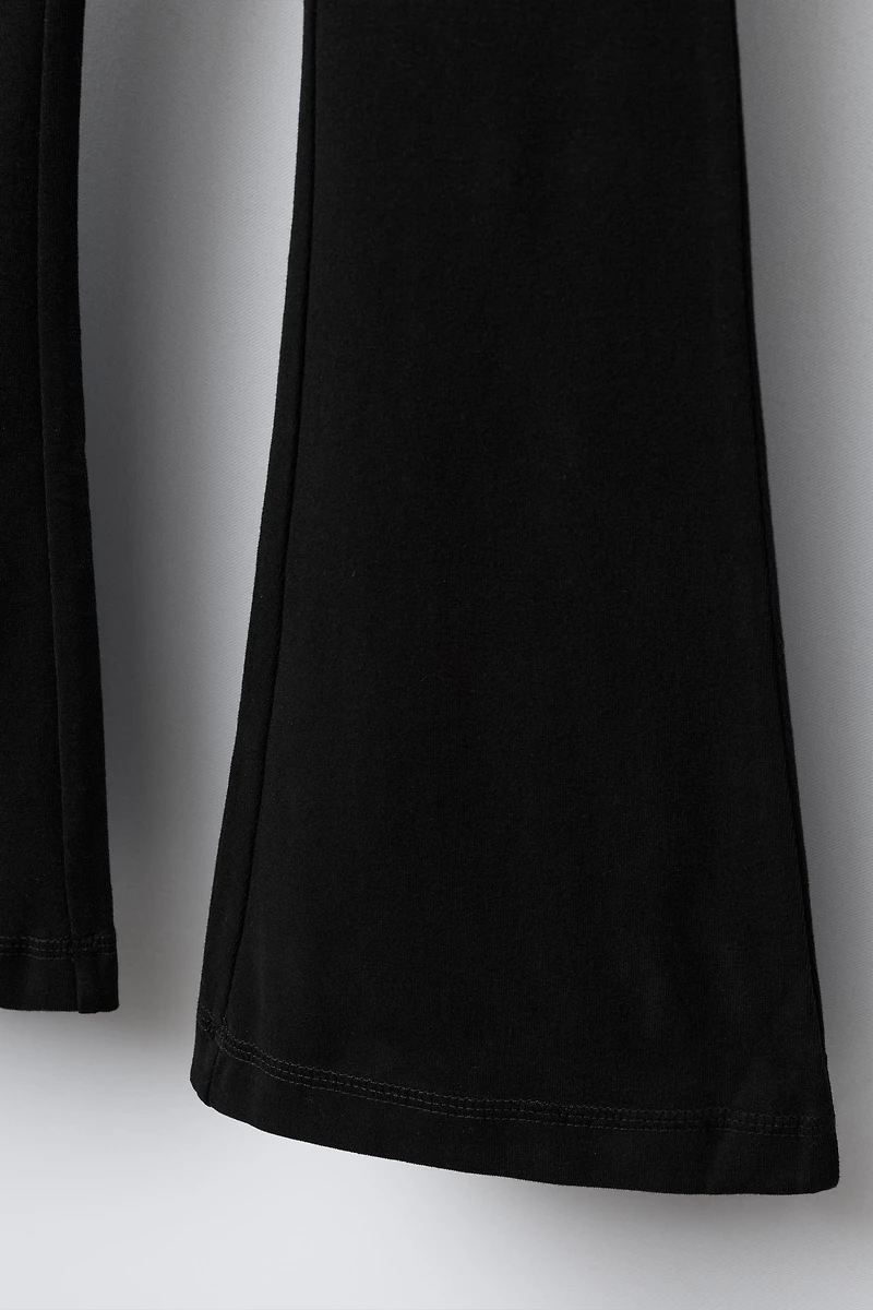 FLARE TEXT LEGGINGS
