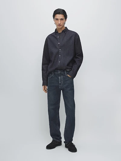 Regular fit denim shirt