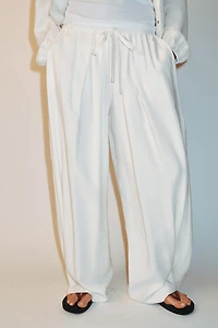 PANTALON FLUIDE À BAS AJUSTABLE