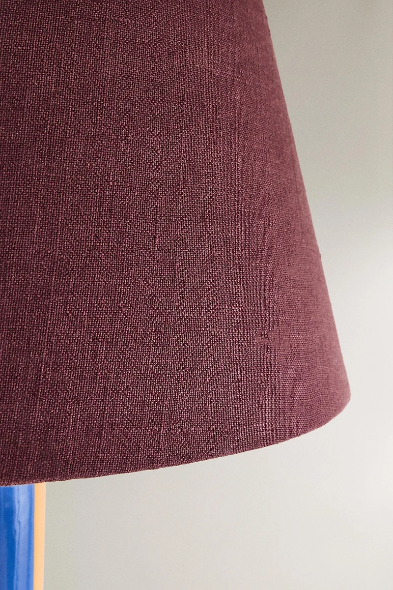 TABLE LAMP WITH STRIPED BASE X COLLAGERIE