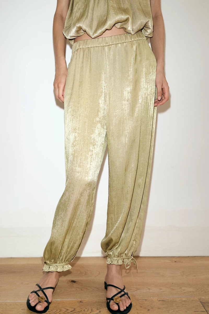 ELASTIC WAISTBAND BLOOMER PANTS